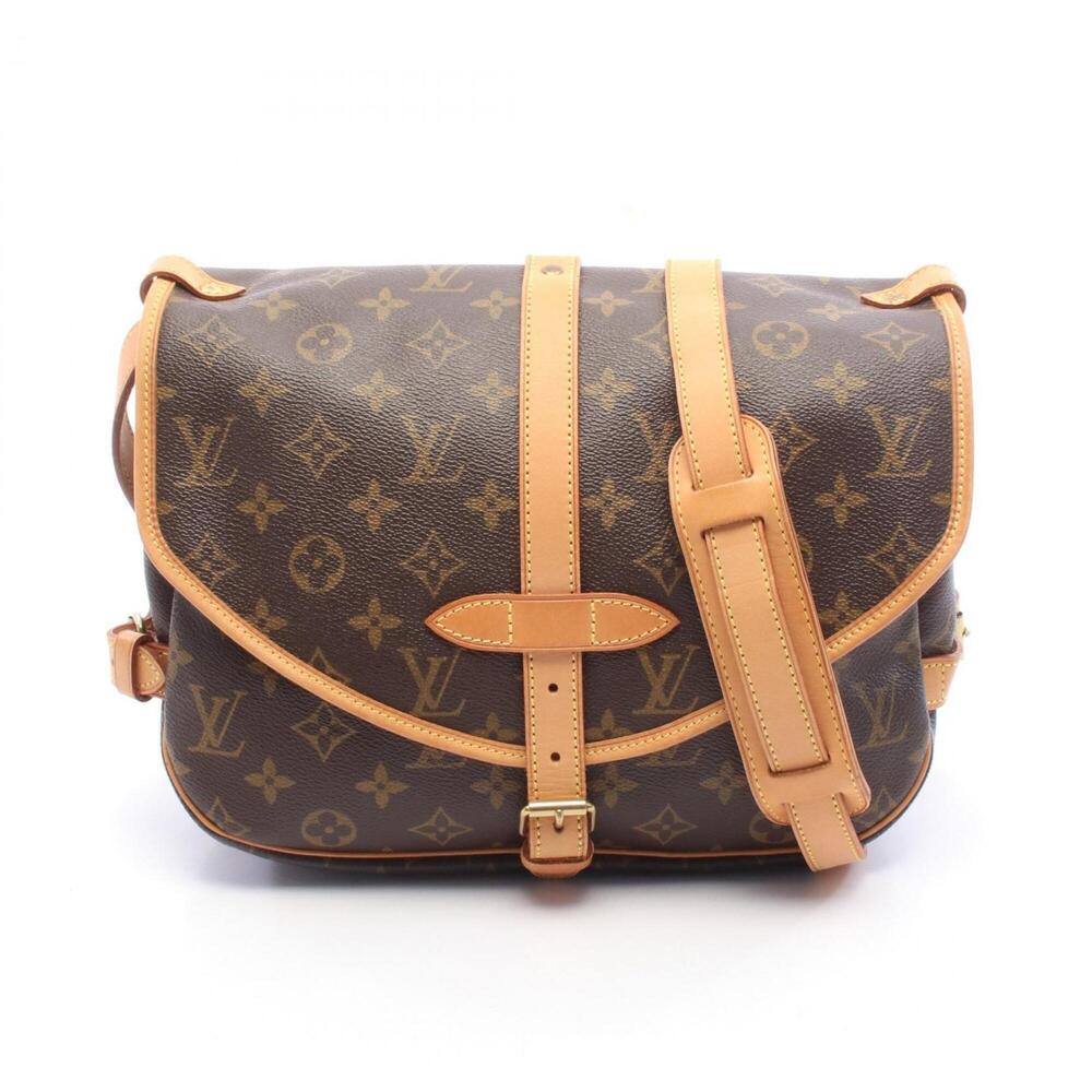 Louis Vuitton Saumur 30 Monogram Shoulder Bag/Handbag, Coated Canvas and Leat...